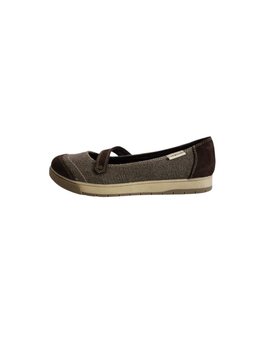 Airwalk Brown Tweed Mary Jane Slip-On Flats Size 9.5